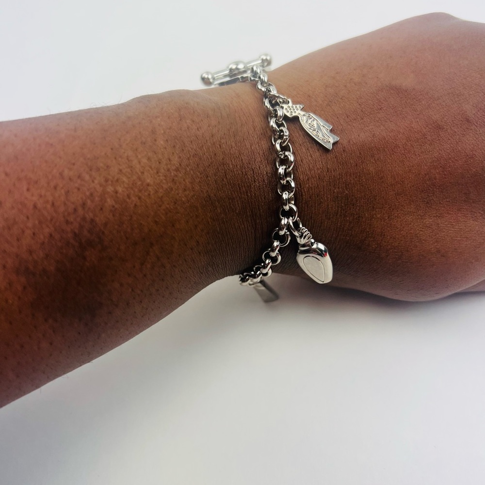 Givenchy, Silver Plated Perfums Charm Chain Bracelet - Picture 7 of 7